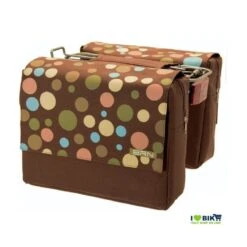 BRN Borse Bici Posteriori A Pois Marroni, Borse Bicicletta Porta Oggetti Vendita On Line Shop