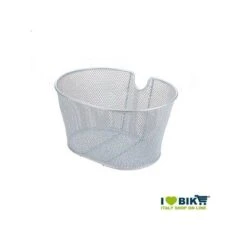 Cestino Bicicletta Anteriore In Retina Senza Ganci Silver