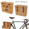 BRN Cesto Bici In Vimini Amarcord Posteriore, Cestini Bici Vimini On Line Vendita Accessori Bicicletta -Shimanotoz Outlet cesto bici in vimini amarcord posteriore