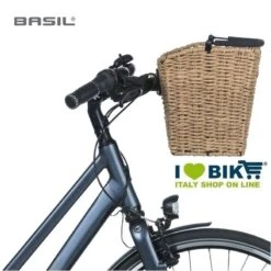 Cesto Bici In Sintetic Rattan Basil Bremmen Marrone -Shimanotoz Outlet cesto bici rattan basil bremmen marrone shop 2