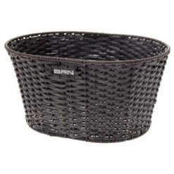 BRN Shop On Line Cestini Per Biciclette Cesto Vintage In Ecopelle Tondo Nero Negozio Accessori Ciclismo Prezzi