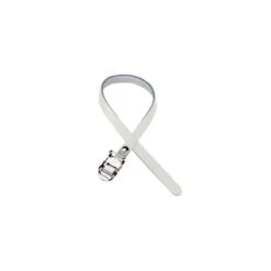 Cinturini Semplici In Cuoio Bianchi Puntapiedi Vendita On Line Accessori Bicicletta E Negozio Ciclismo Bici