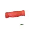 Coppia Manopole In Pelle Con Impunture Vintage, Colore Rosso, Lunghezza 127 Mm Con Forma Ergonomica -Shimanotoz Outlet coppia manopole in pelle vintage rosso