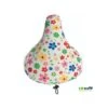 Coprisella Bici Imbottito A Fiori Bianchi Colorato Accessori Ricambi Bici Classiche Donna -Shimanotoz Outlet coprisella bici imbottito a fiori bianchi