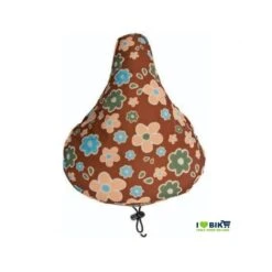 Coprisella Bici Imbottito A Fiori Marroni Colorato Accessori Ricambi Bici Classiche Donna