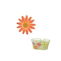 BRN Fiore Margherita Piccola Arancione Per Cestino Bicicletta Ornamenti E Decorazioni Fiori Per Bici Cesti Vendita