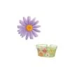 BRN Fiore Margherita Piccola Viola Per Cestino Bicicletta Oramenti E Decorazioni Fiori Per Bici Cesti Vendita