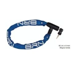 Lucchetto A Catena Blindo 80 Cm X 6 Mm Maglia Tonda In Tessuto Blu Negozio Shop Accessori Bici