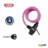 Lucchetto Bicicletta A Spirale ABUS 590 KID Rosa -Shimanotoz Outlet lucchetto a spirale abus 590 rosa