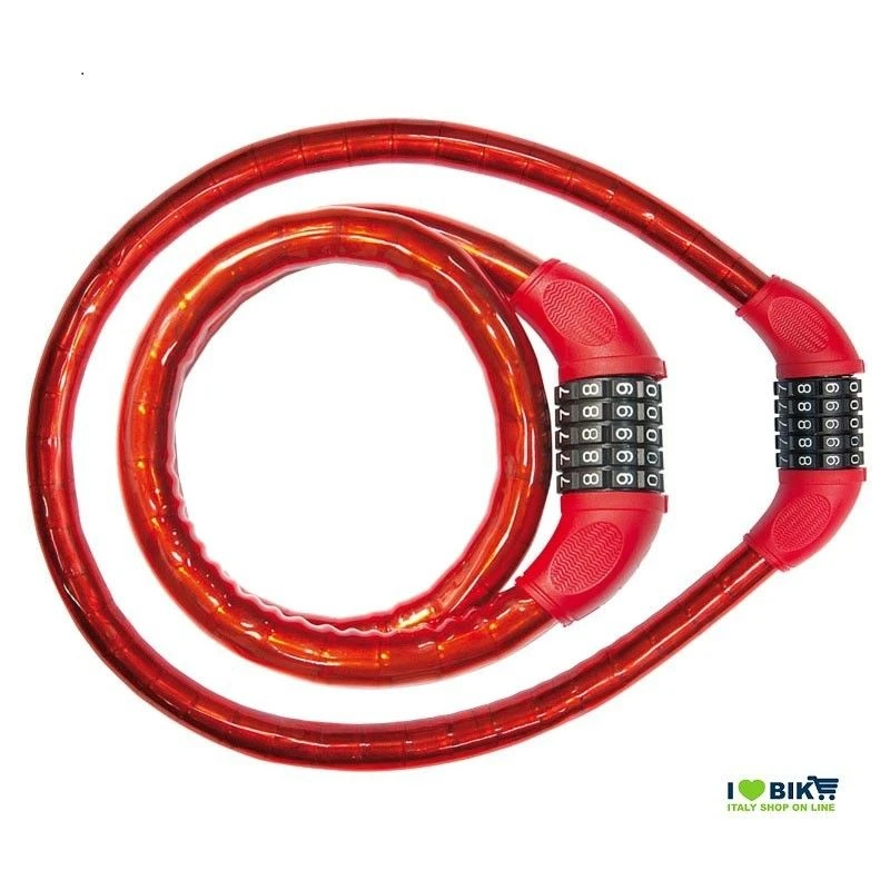 Lucchetto A Pitone Doppio Blindo Trendy Combinazione Rosso Accessori Bici Online 3 Lucchetto A Pitone Doppio Blindo Trendy Combinazione Rosso Accessori Bici Online