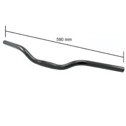 Manubrio In Alluminio City-Bike Nero Bici Vendita On Line Accessori Bicicletta E Componenti Ciclismo -Shimanotoz Outlet manubrio in alluminio city bike nero 1