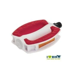Pedali In Resina Bianca BRN Riviera Con Gomma Rossa Online Store