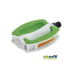 Pedali In Resina Bianca BRN Riviera Con Gomma Verde Online Store