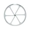 Ruota Anteriore Fixed A 6 Razze In Alluminio Bianco Fixed Bike Shop