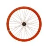 Ruota Anteriore Fixed Profilo 43 Mm In Alluminio Arancio Fluo Fixed Bike Shop -Shimanotoz Outlet ruota fixed anteriore arancio fluo cerchio 43 mm
