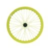 Ruota Posteriore Fixed Profilo 43 Mm In Alluminio Giallo Fluo Fixed Bike Shop -Shimanotoz Outlet ruota fixed posteriore giallo fluo cerchio 43 mm