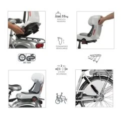 Seggiolino Bici Junior Guppy Bianco Portapacco Bike Shop -Shimanotoz Outlet seggiolino bicicletta guppy junior bianco portapacco online sale 1