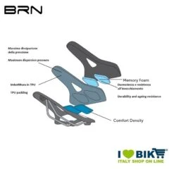 Sella 275x150 Mm Memory Foam Flow, Sport -Shimanotoz Outlet sella 275x150 mm memory foam flow sport bike shop 2