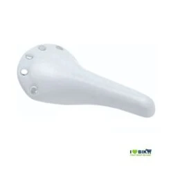 BRN Sella Bici Fixed Glossy Vernice Bianca Con Borchie Scatto Fisso Shop Selle Colorate Per Fixed Ilovebike.it