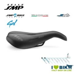 Sella SMP Trekking Gel Nera Bicicletta Shop - I Love BIke -Shimanotoz Outlet sella smp trekking gel nera 2