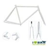 Telaio In Acciaio Fixed 56 Con Congiunzioni Bianco Lucido -Shimanotoz Outlet telaio fixed 56 con congiunzioni bianco lucido
